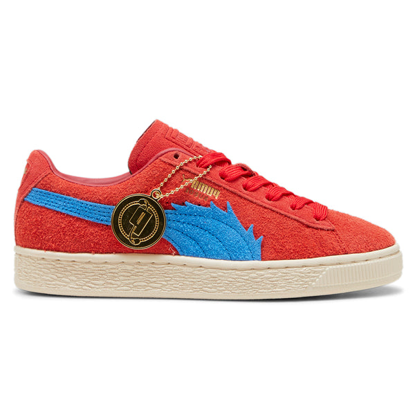 Shop Red Mens Puma PUMA X ONE PIECE Suede Buggy Lace Up Sneakers
