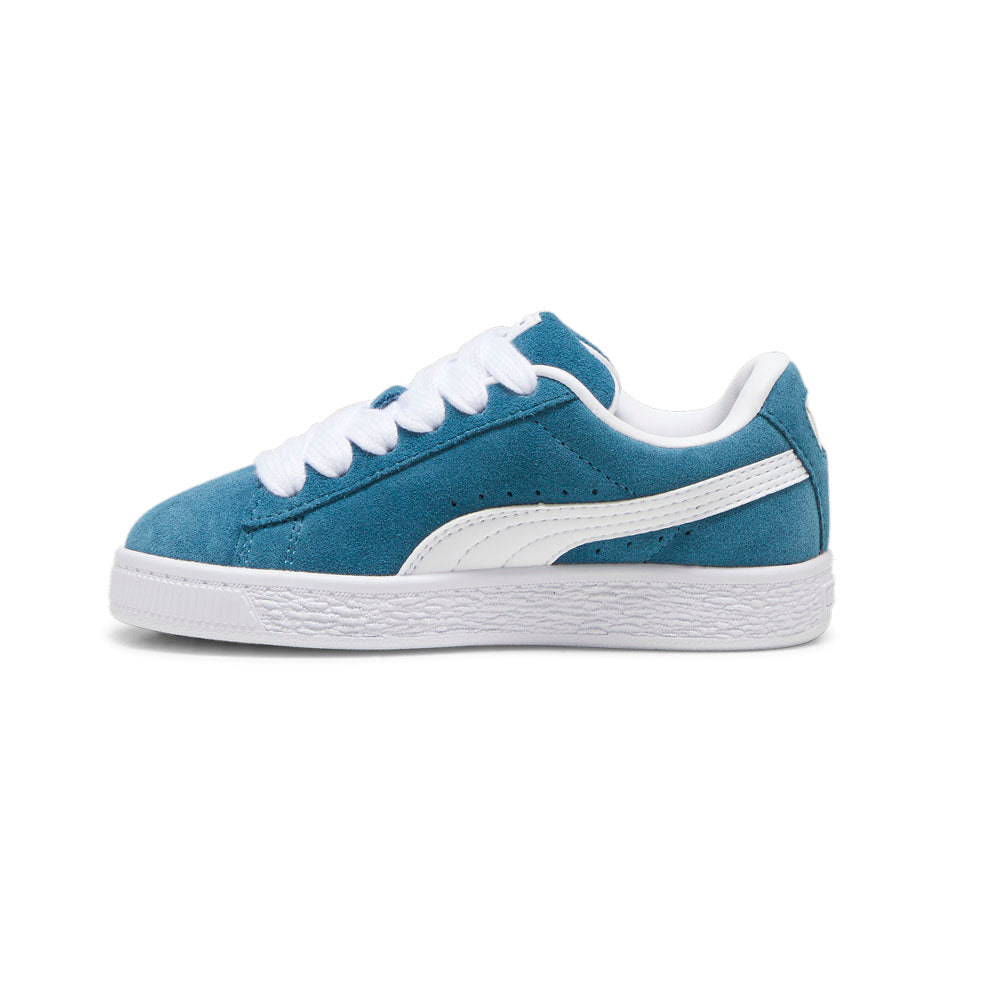 Shop Blue Boys Puma Suede XL Lace Up Sneakers (Little Kids