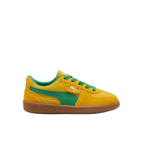 Shop Yellow Boys Puma Palermo Lace Up Sneakers (Little Kid  display picture 1
