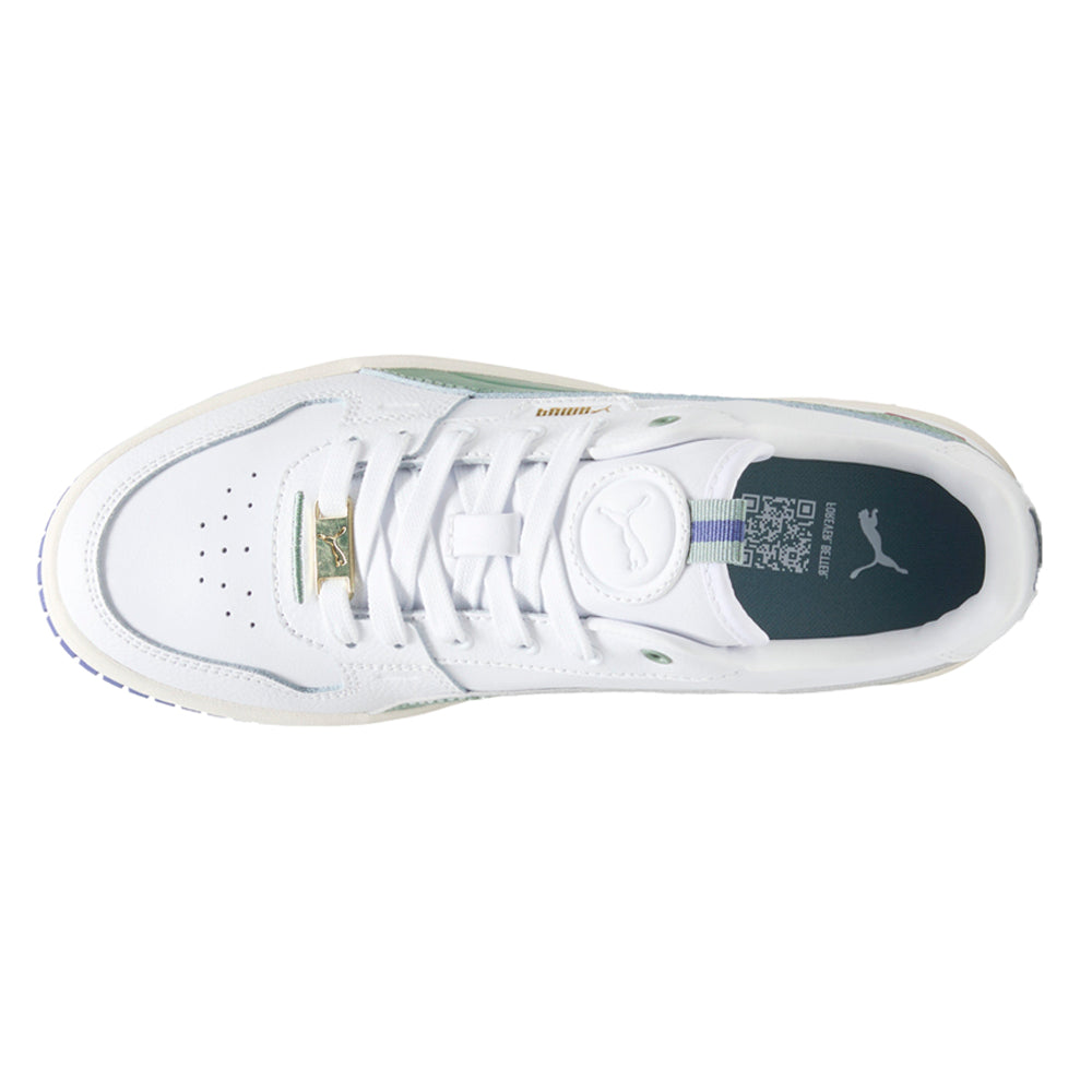 Shop White Womens Carina Street Lux Lace Up Sneakers – Shoebacca