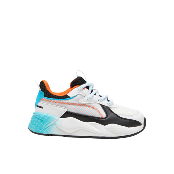 Shop White Boys Rs-X Artificial Friends Lace Up Sneakers (Little