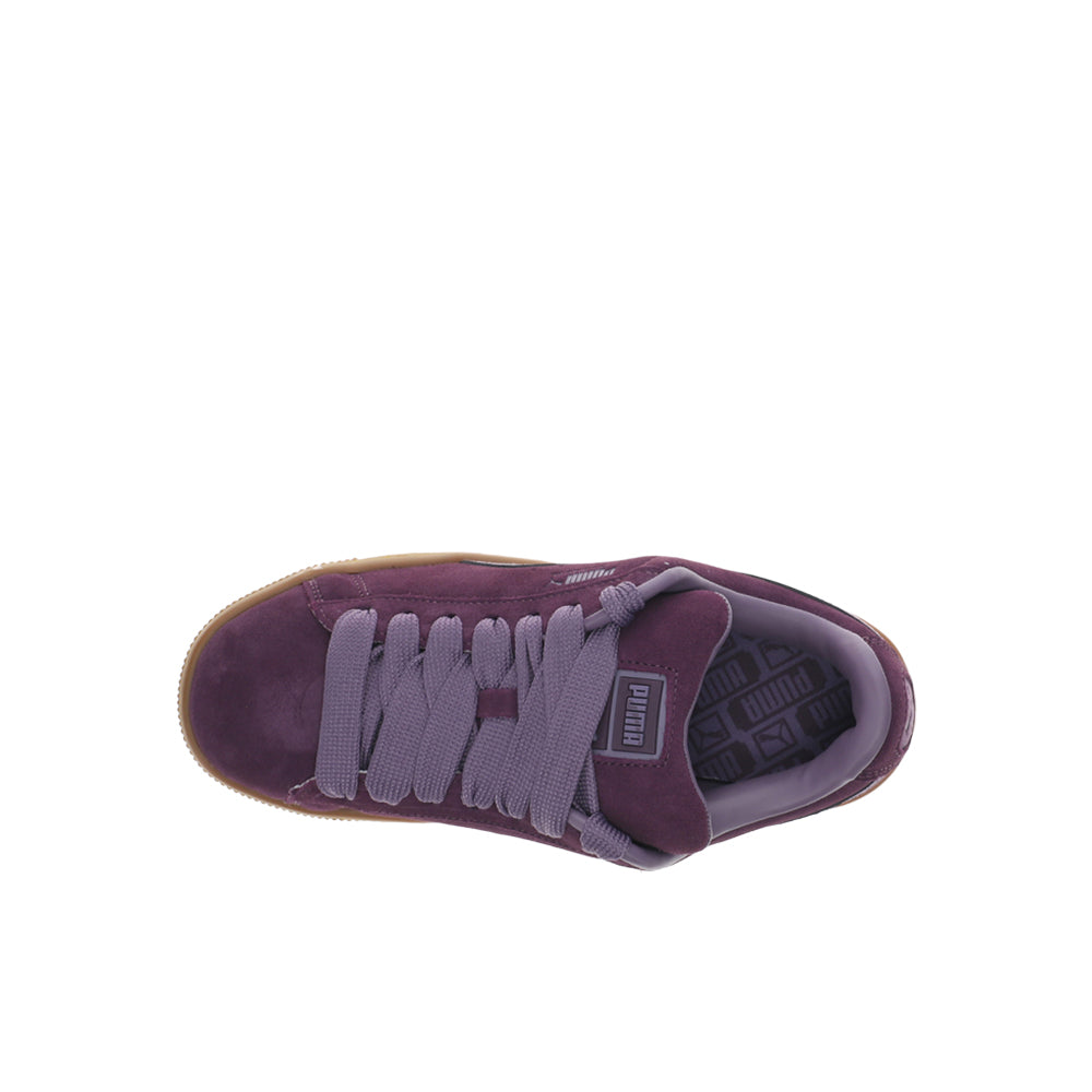 so　赤紫 Shop Purple Girls Suede XL Skate Lace Up Sneakers (Big Kid