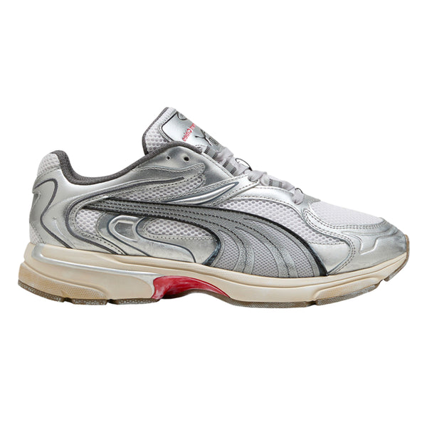 Shop Silver Mens PUMA X LOST MANAGEMENT CITIES Extos Metallic Lace