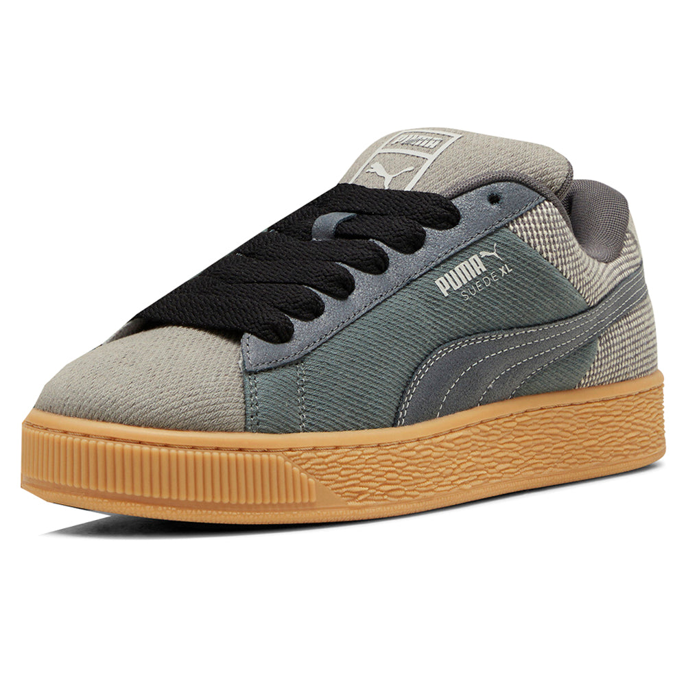 Shop Grey Mens Suede XL Denim Lace Up Sneakers – Shoebacca