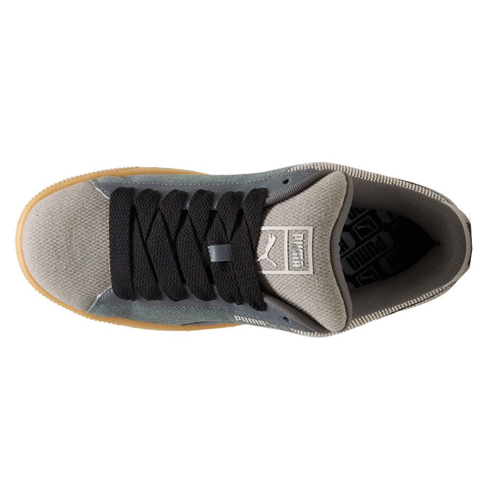 Shop Grey Mens Suede XL Denim Lace Up Sneakers – Shoebacca