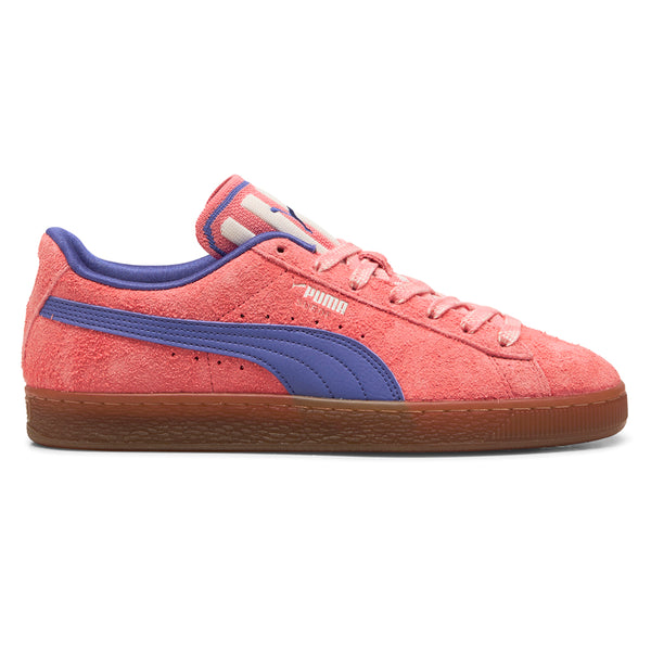 Shop Pink Mens Suede Supertifo Lace Up Sneakers – Shoebacca display picture 2