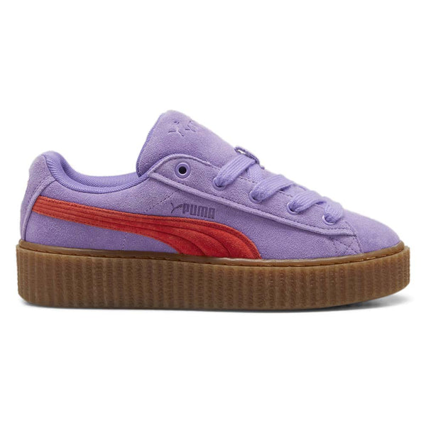 Shop Purple Womens FENTY X PUMA Creeper Phatty Lace Up Sneakers