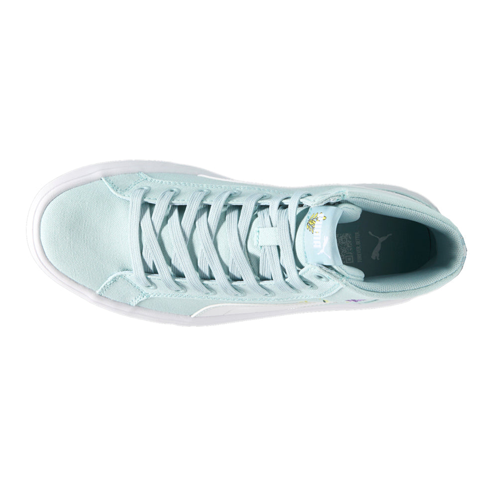 Shop Blue Womens Puma Kaia 2.0 Floral Platform High Top Sneakers ...