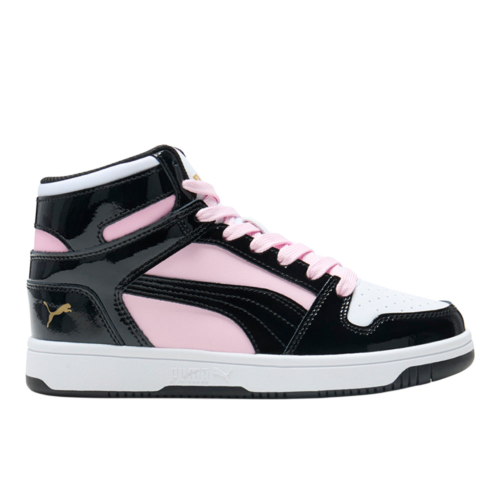 Shop Black, Pink Womens Rebound Layup Shine High Top Sneakers