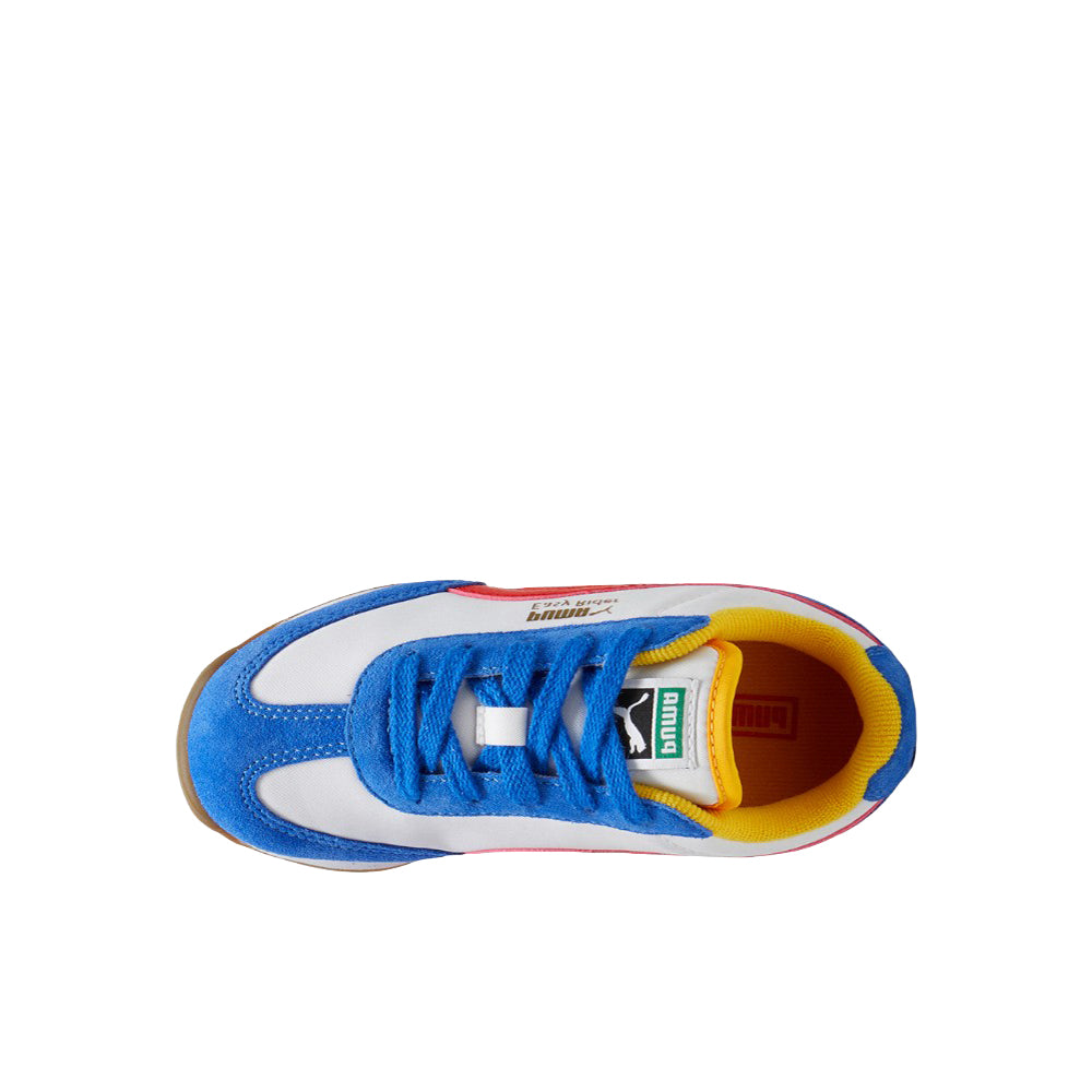 Shop White Girls Easy Rider Lace Up Sneakers (Little Kid-Big Kid ...