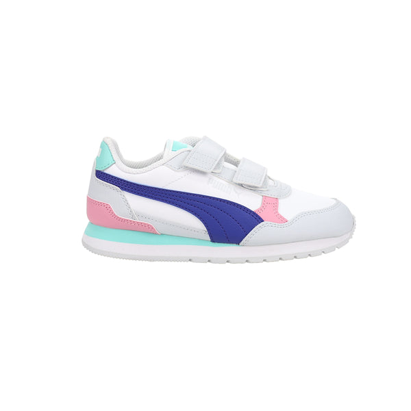 Shop Blue, White Boys Puma ST Runner v4 Leather Slip On
