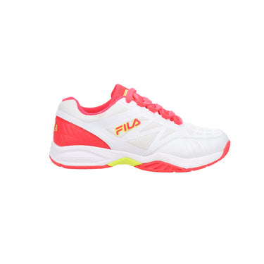 Shop Pink, White Girls Fila Axilus Lace Up Tennis Shoes (Little
