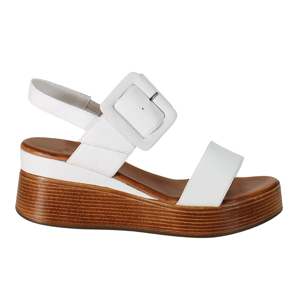 Shop White Womens Seen It All Wedge Slingback Sandals – Shoebacca