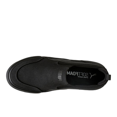 PUMA Court Classic Vulcanized Men's Slip-On Shoes, Black, 7
