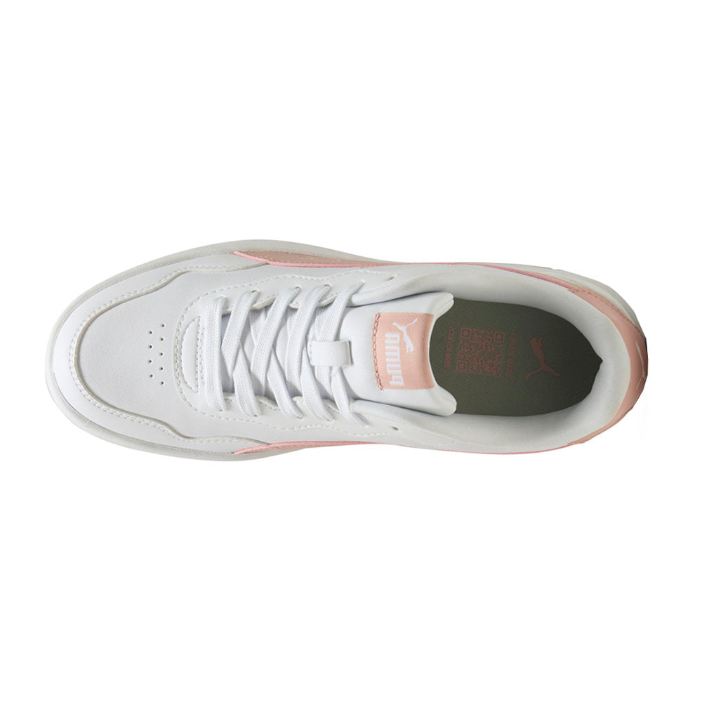 Shop White Womens Court Lally Skye Lace Up Sneakers – Shoebacca