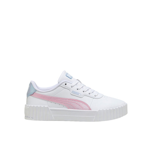Shop White Girls Carina 3.0 Blurry Dreams Lace Up Sneakers (Youth
