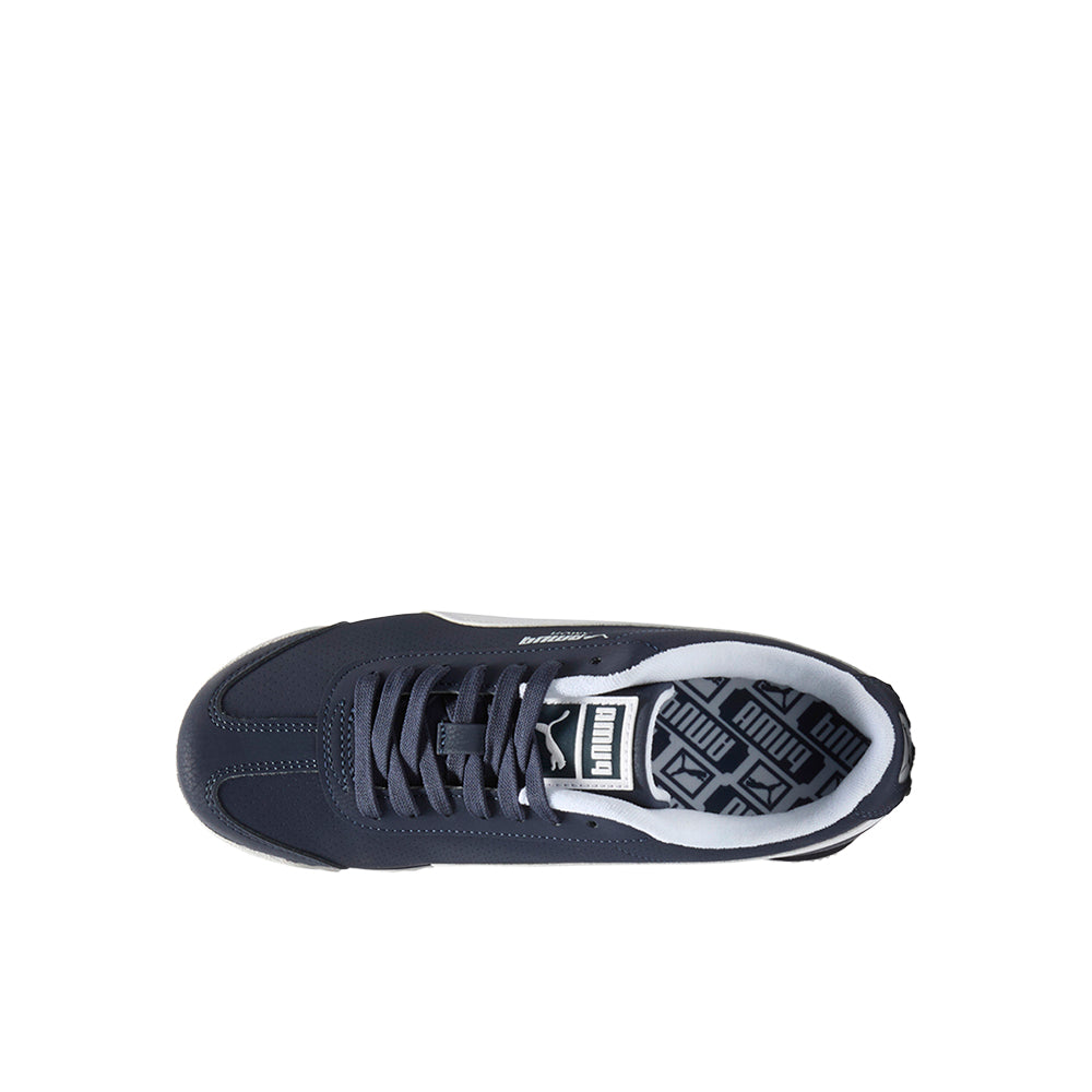 Shop Blue Boys Roma 24 Reversed Lace Up Sneakers (Little Kid-Big