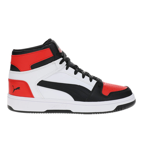 Puma Black, Red & White High-Top Sneakers Rebound V6 Men main image 2
