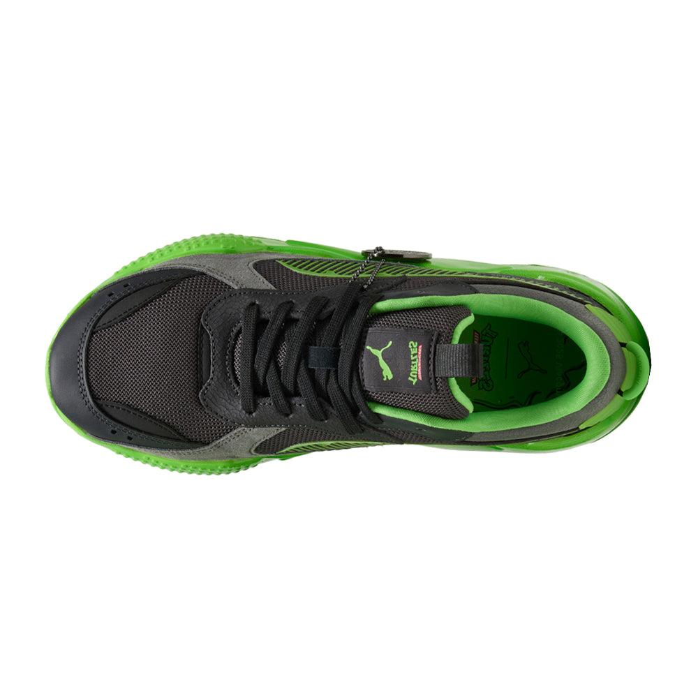 Shop Black Mens PUMA X TEENAGE MUTANT NINJA TURTLES RS X Lace Up