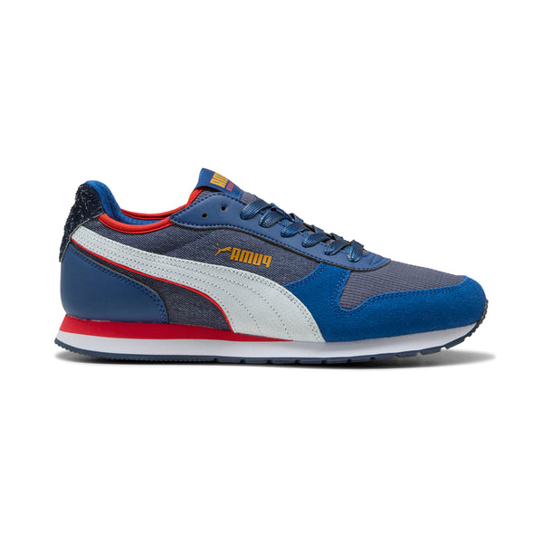 Shop Blue Mens ST Miler Retro Run Lace Up Sneakers – Shoebacca display picture 3