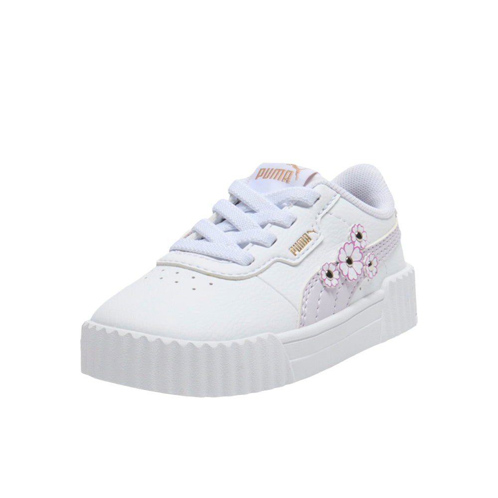Shop White Girls Carina 3.0 First Blossom Slip On Sneakers