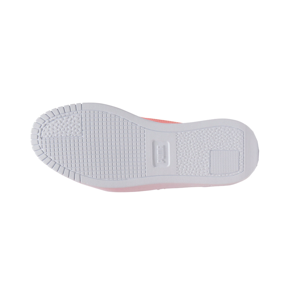 Shop Pink, White Womens Carina Street Dip Fade Lace Up Sneakers