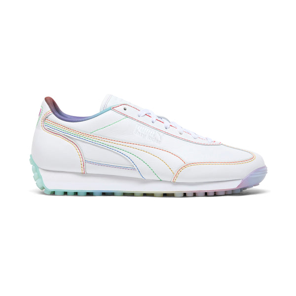 Puma Love Wins Sneakers Men’s 11.5 White Rainbow Pride Shoes 398576-01 Low Top Shop White Mens Puma St Runner V3 Love Wins Lace Up Sneakers  main image 3