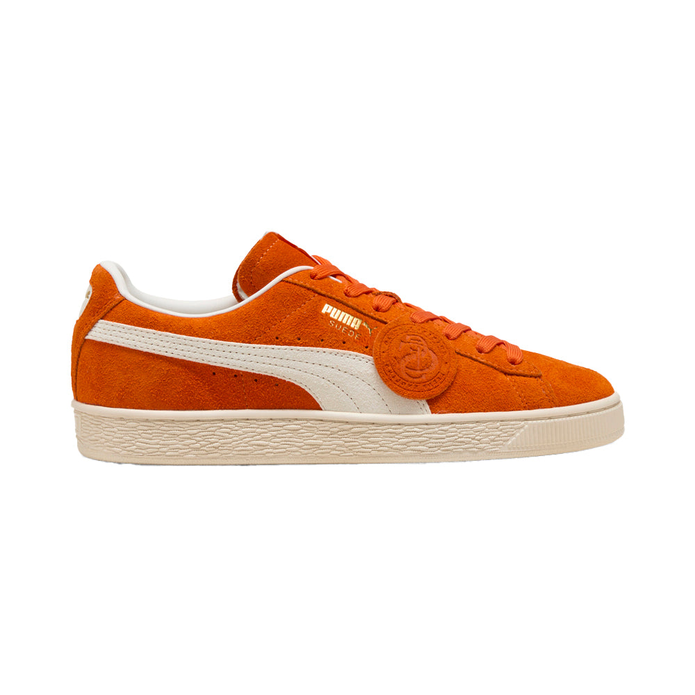 Shop Orange Mens Suede Charles F Stead Iv Lace Up Sneakers – Shoebacca
