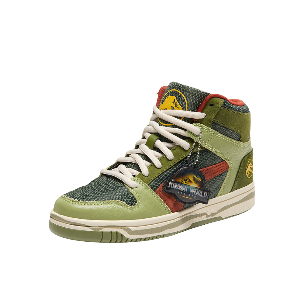 Shop Green Boys PUMA X JURASSIC WORLD Rebound High Top Sneakers