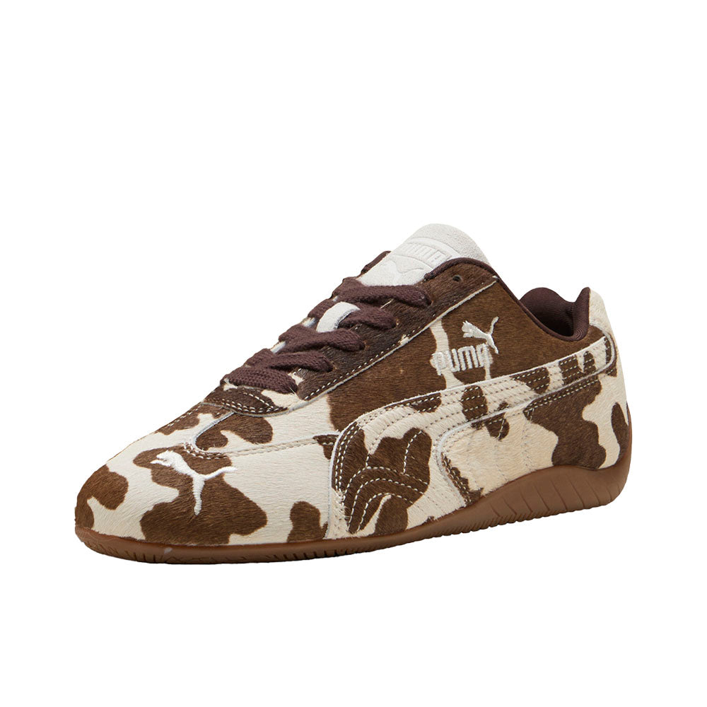 Shop Brown Womens Speedcat Cow Print Lace Up Sneakers – Shoebacca