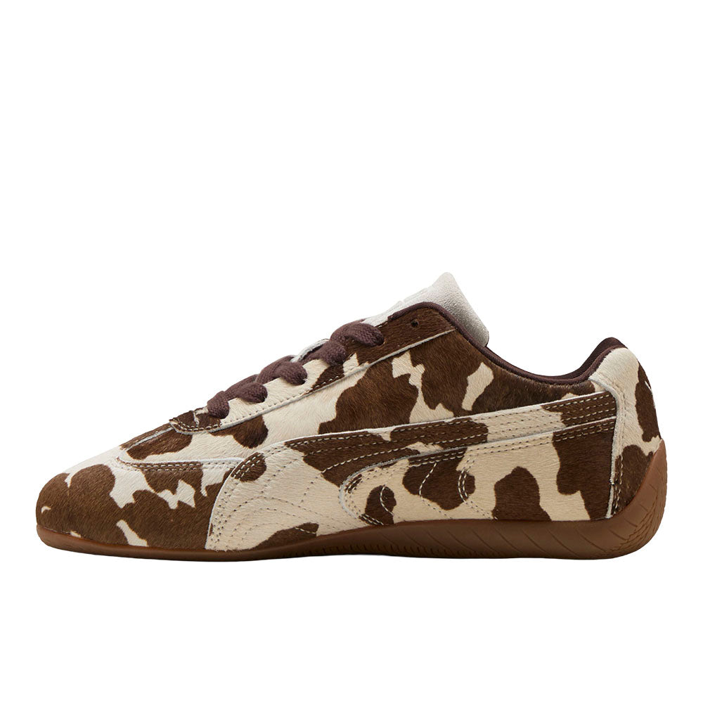 Shop Brown Womens Speedcat Cow Print Lace Up Sneakers – Shoebacca