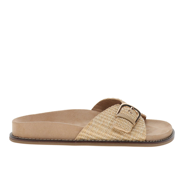  SLIPPER ベージュ Shop Beige Womens Passport Footbed Sandals – Shoebacca
