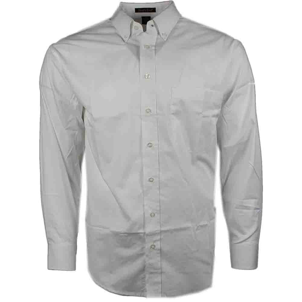 Shop White Mens River's End EZCare Pinpoint Long Sleeve Button Up Shirt ...