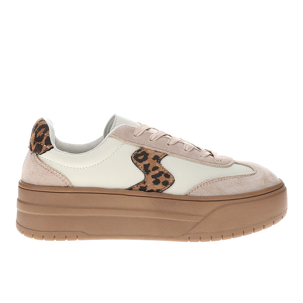 Shop Off White Womens Pop Off Leopard Platform Lace Up Sneakers
