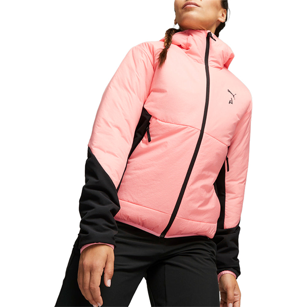 未使用タグ付✨archive PUMA Down jacket 黒×ピンク Shop Pink Womens Puma Seasons Hybrid Primaloft Full Zip Jacket