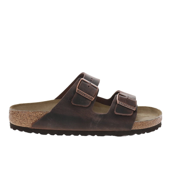 Shop Brown Mens BIRKENSTOCK Arizona Oiled Leather Sandals  display picture 1