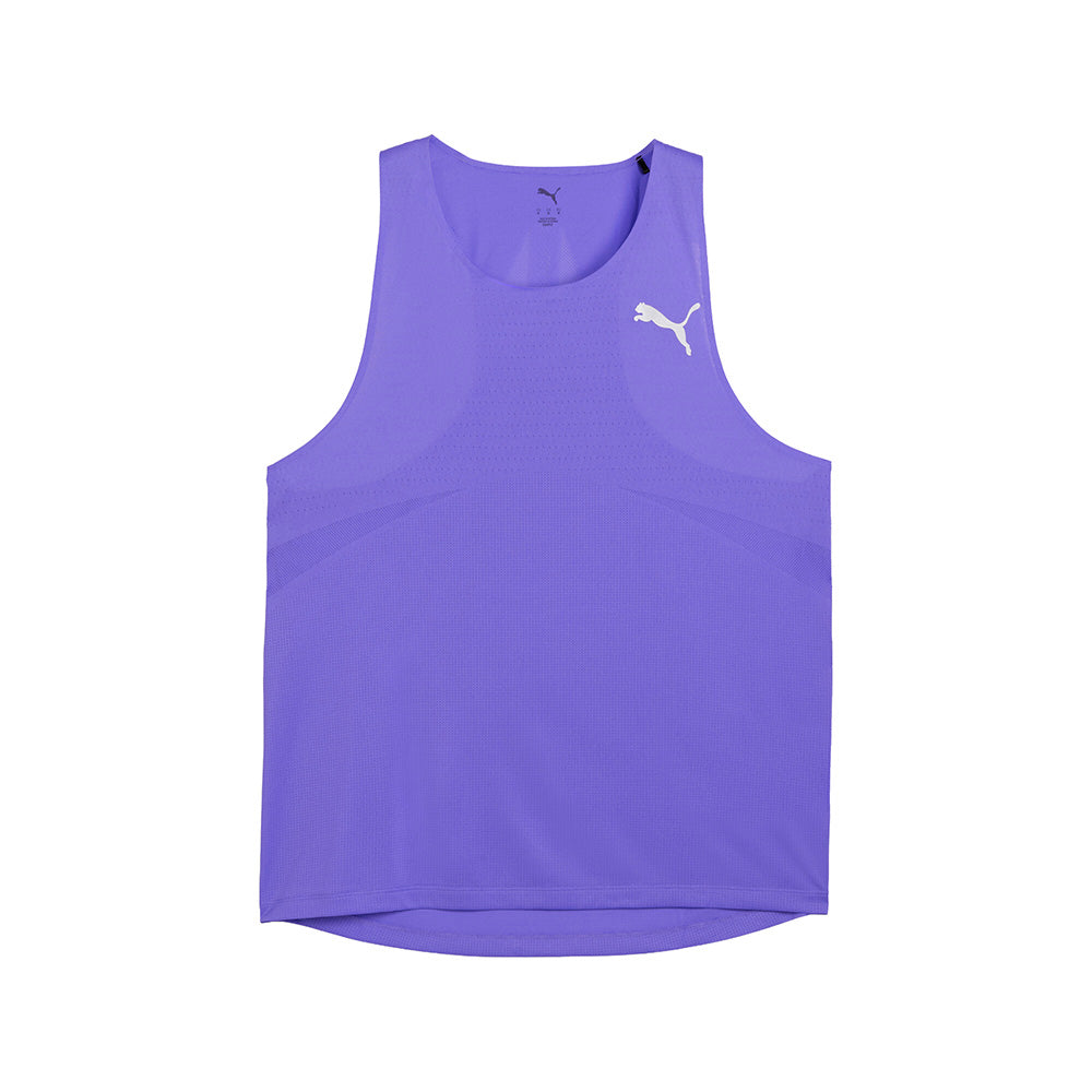 Shop Purple Mens Raceday Ultraspun Running Crew Neck Athletic Tank