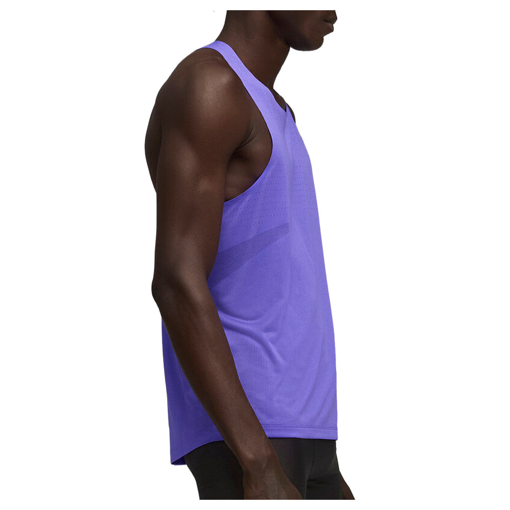 Shop Purple Mens Raceday Ultraspun Running Crew Neck Athletic Tank