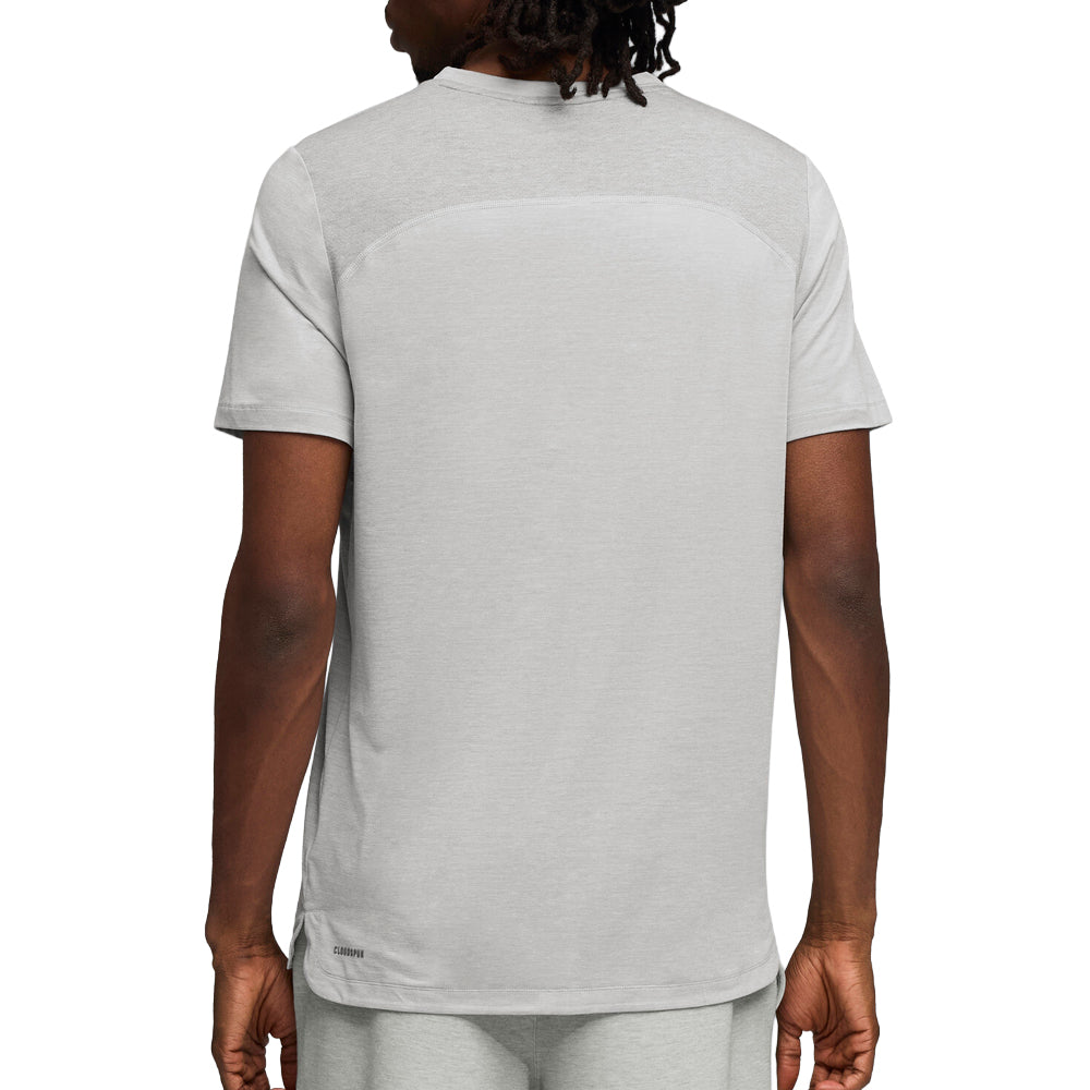 Shop Grey Mens Cloudspun Crew Neck Short Sleeve Athletic T-Shirt