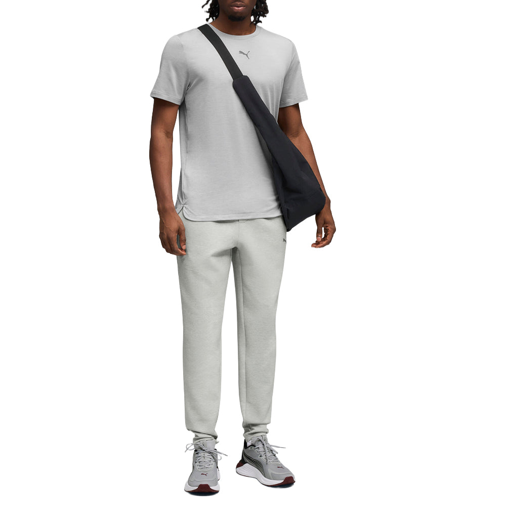 Shop Grey Mens Cloudspun Crew Neck Short Sleeve Athletic T-Shirt