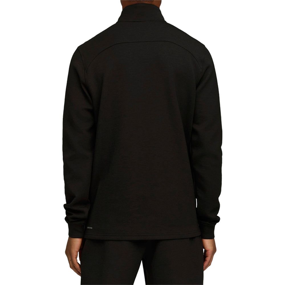 Shop Black Mens Cloudspun Collared Neck Long Sleeve Quarter Zip