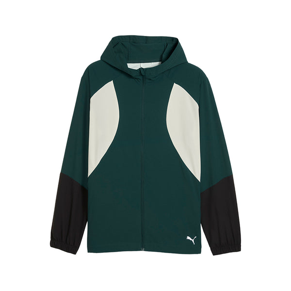 Shop Green Mens Ultraweave Running Hooded Full Zip Jacket – Shoebacca