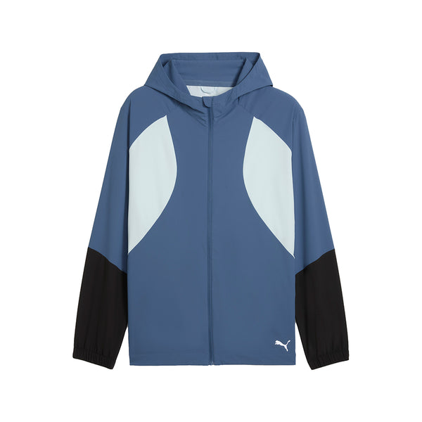 Shop Blue Mens Ultraweave Running Hooded Full Zip Jacket – Shoebacca