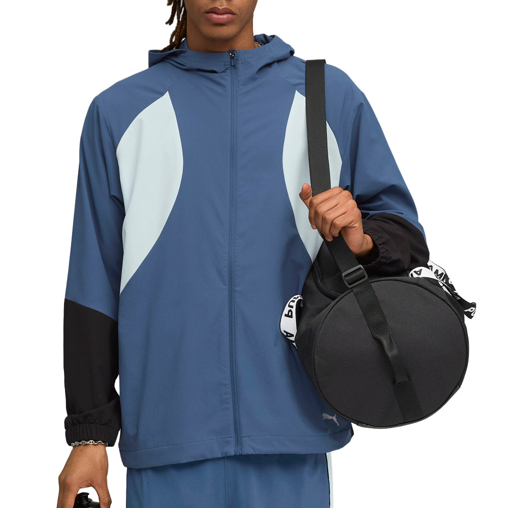 Shop Blue Mens Ultraweave Running Hooded Full Zip Jacket – Shoebacca