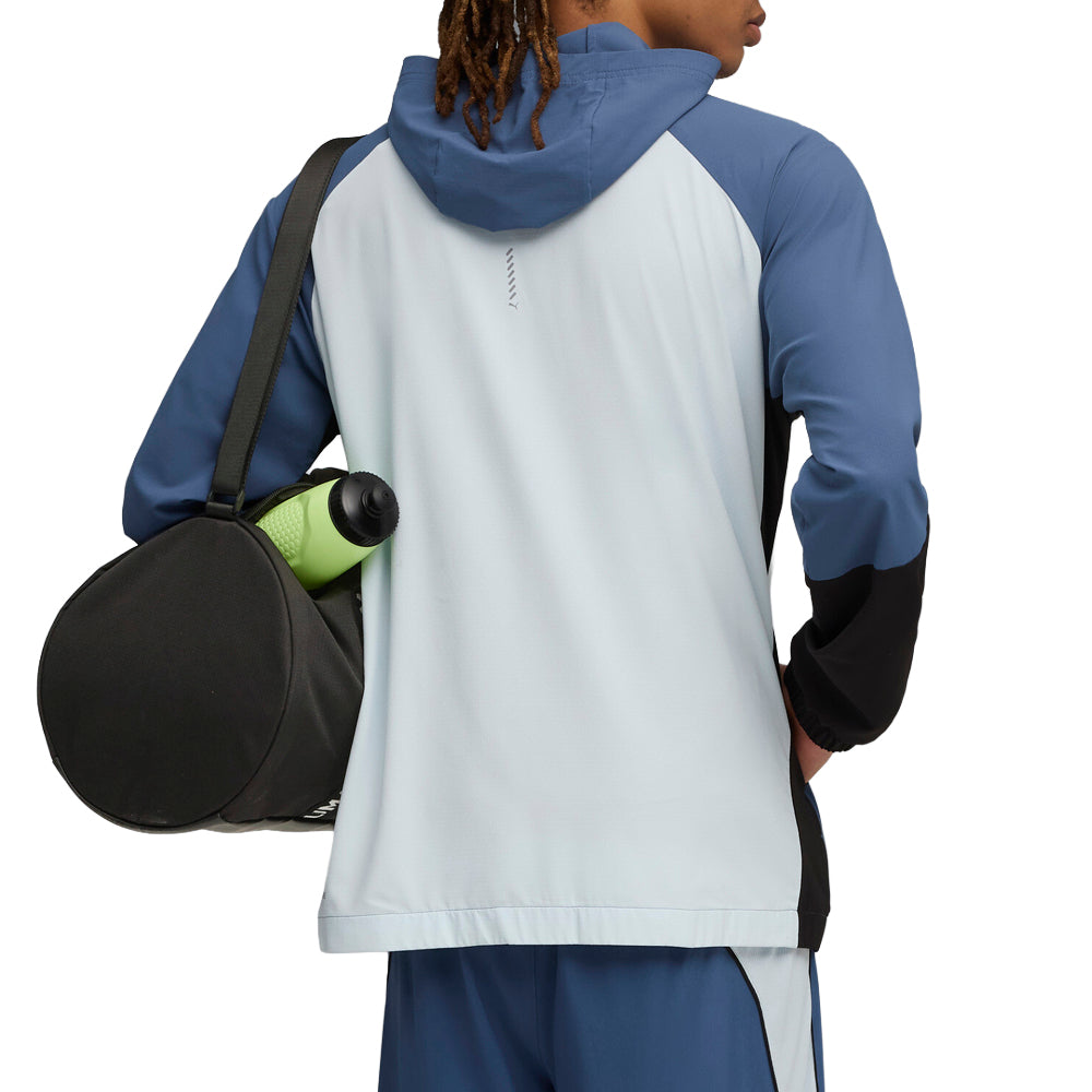 Shop Blue Mens Ultraweave Running Hooded Full Zip Jacket – Shoebacca
