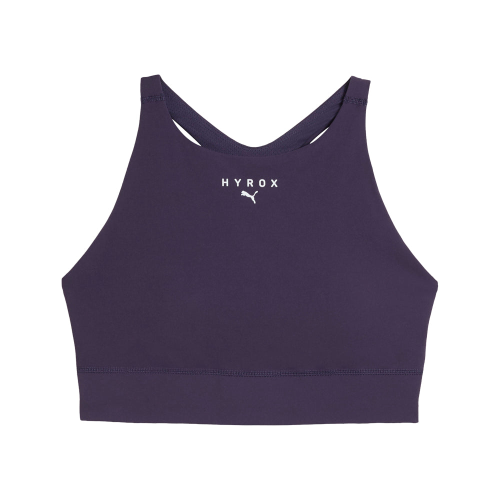 Shop Purple Womens PUMA X HYROX Shapeluxe High Neck Mid Impact