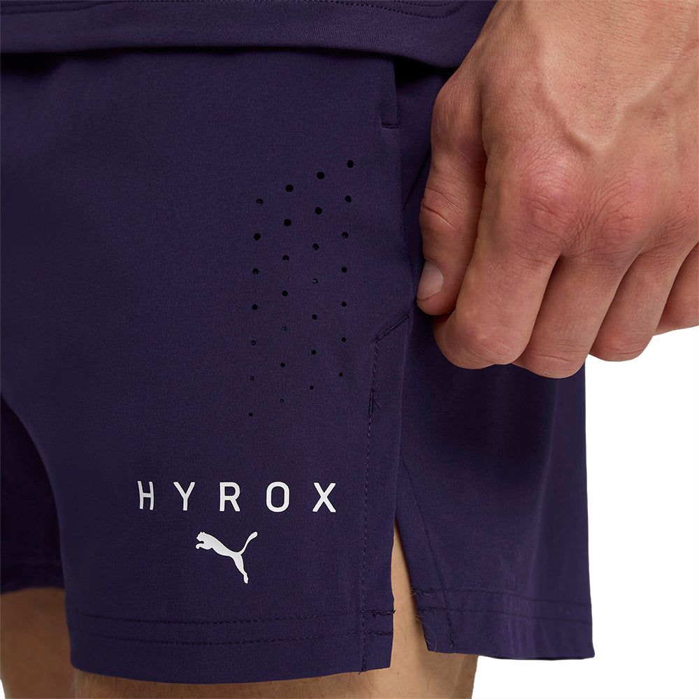 PUMA HYROX ダークパープル ショーツ PUMA x HYROX SHAPELUXE 3