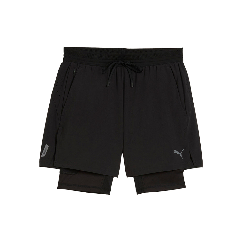 Shop Black Mens PWRmode 2-in-1 Stretch Woven Shorts – Shoebacca