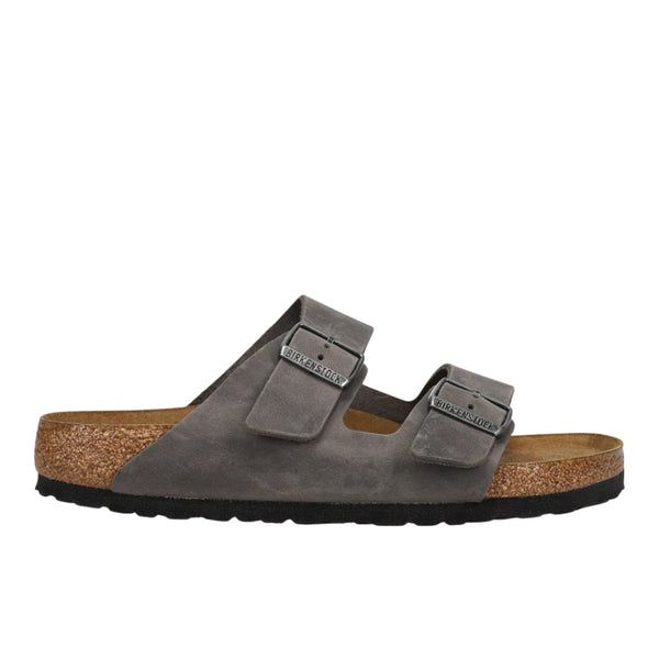 BIRKENSTOCK Arizona BS ベントグレー 42 Arizona Suede Leather in Color Basalt Gray | BIRKENSTOCK US