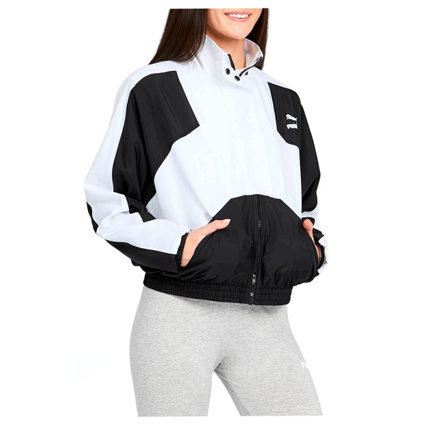 Black & White レディース プルオーバー 40 Shop Black, White Womens Puma Tailored For Sport Woven Full Zip